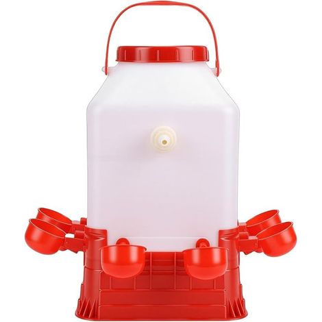 lyrlody Automatic Poultry Drinker, Plastic Chicken Water Dispenser with Bowls for Farm and Garden Use (1/5)