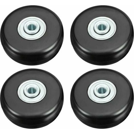 Ulisem Kofferrolle, Gepäck-Koffer-Reparaturrolle für schwere Lasten, 50 mm, gedämpftes Gummi, Universal-Drehgelenk, Ersatzrad, Transport ersetzt die Rolle 4 Stück für Koffer/Gepäck/Rucksack/Reisen