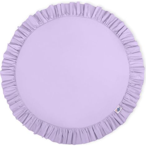 Krabbeldecke mit Rüschen - lila (1/5)