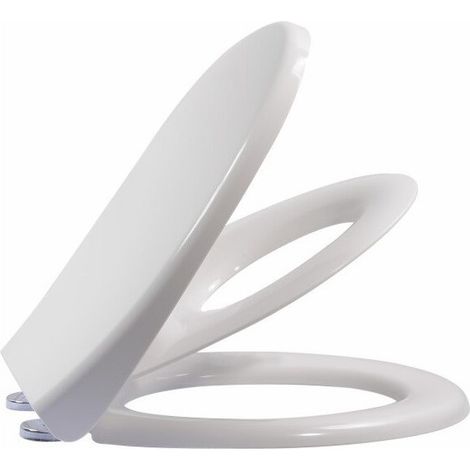 Copriwater FAMILIA con rivestimento, con seggiolino per bambini integrato, bianco PAGETTE