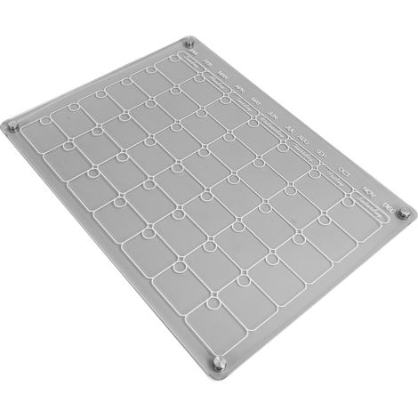 Tableau blanc magnétique avec 6 marqueurs et une éponge effaçable à sec, compatible avec le réfrigérateur, adapté aux personnes atteintes de la maladie d'Alzheimer. (1/5)