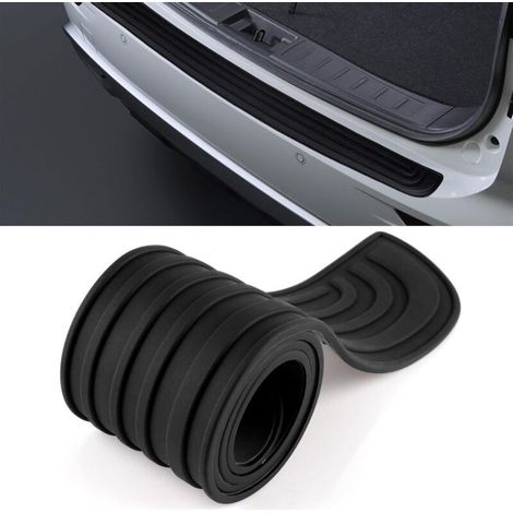 Protection Pare Choc Voiture, 104cm x 9cm Protecteur Porte Coffre en Caoutchouc, Noir Protecteur Pare-Chocs Arrière Autocollante, Compatible avec la Plupart des Voitures (1/4)
