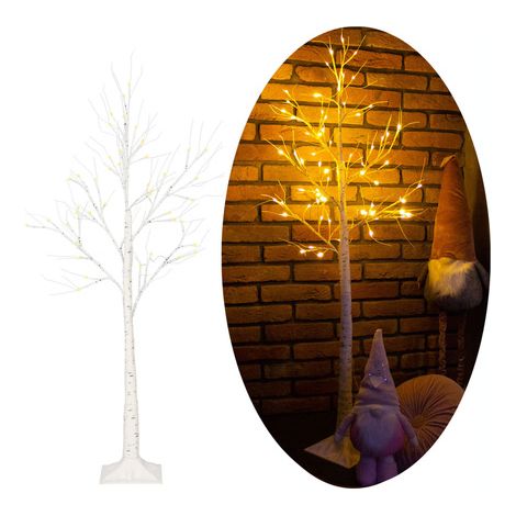 Leuchtender Baum 150 cm LED-Birke Weihnachtsdekoration (1/5)