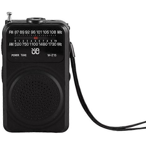 W-215 FM/AM-Vollband-Mehrkanalradio, 3,5-mm-Schnittstelle mit Mini-Taschenlampe und Notbeleuchtung für den Außenbereich. (1/5)