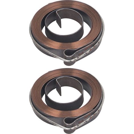 Lot de 2 ressorts de rappel pour perceuse à colonne, accessoire en acier, spiral de retour d'avance pour établi horizontal et vertical (1/5)