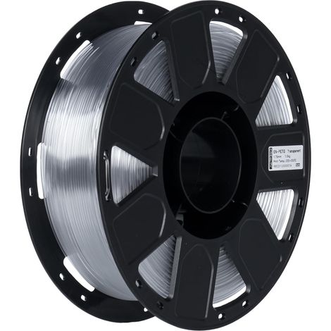 Filament PETG 1,75 mm pour imprimante 3D, haute précision, haute ténacité, inodore, résistant à l'humidité, 1 kg Transparent (1/5)