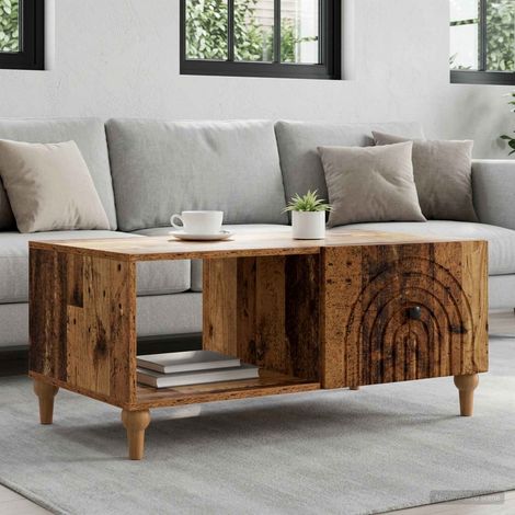 vidaXL Coffee Table Old Wood 90 x 50 x 40 cm Engineered Wood (1/5)