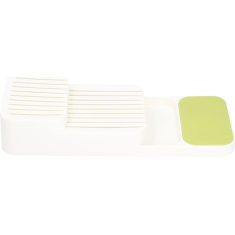 Porte-couteaux tiroir organiseur couverts argent cuisine ustensiles rangement plat (1/5)