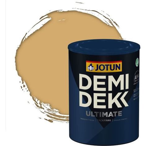 Peinture Bois - DEMI DEKK ULTIMATE - Lasure Opaque Satinée - RAL 1002 - 0,75L (1/2)