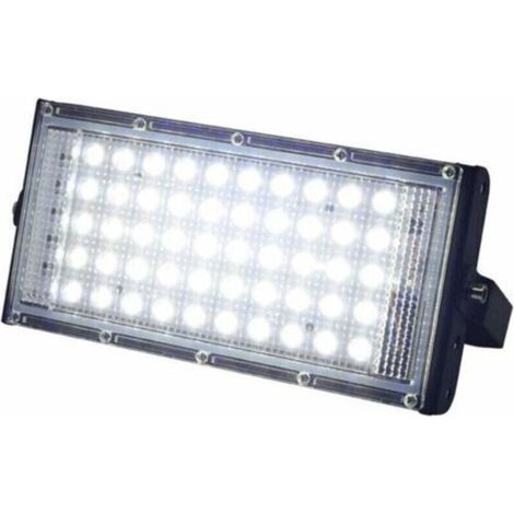 Projecteur LED extérieur super lumineux (1 pack de 100 W) Étanche IP66 - Blanc lumière du jour - Pour cour, garage, terrain de sport (1/5)