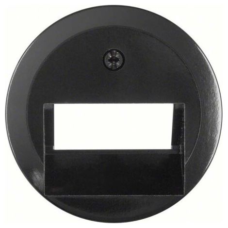 BERKER 140901 ZENTRALSTÜCK FÜR UAE/E-DAT DESIGN/TELEKOM ISDN-STECKDOSE 1930/GLAS/PALAZZO SCHWARZ, GLÄNZEND