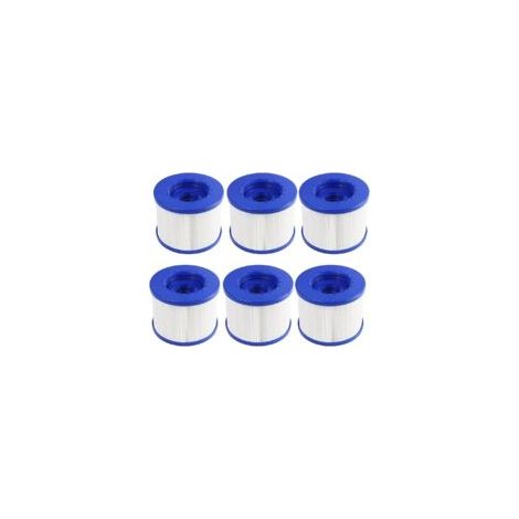 Swimming Pool Filter 6 Pack Replacement，Cartouche Filtre à Vis Gonflabl De Vis 104mm，pour Clever Spa + Aquaparx + Aqua Spa + Costway + All Seasons + GoPlus + Wido and Others… (1/5)
