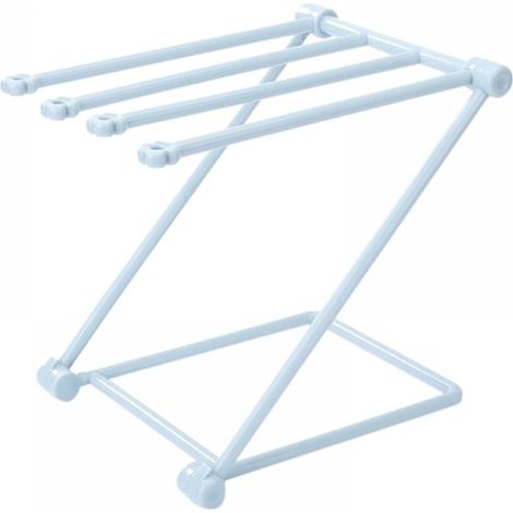Porte-Serviettes Comptoir - Séchoir à Chiffons Pliable en PP - Pour Cuisine Salle de Bain Vasque - 25,5 x 18,5 x 16 cm - 1 Pièce (1/5)