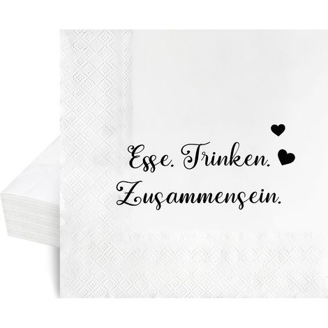 Lot de 100 serviettes, 3 couches, 33 x 33 cm, repas et boire ensemble, absorbantes et emballées de manière pratique, large choix, idéales pour les occasions spéciales (1/5)