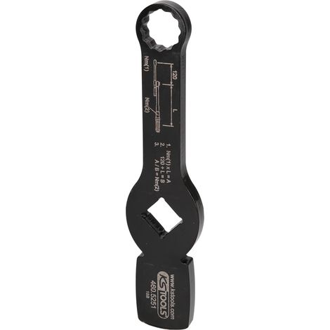 Chiave dodecagonale da 3/4" con 2 superfici di impatto, 21 mm (1/3)
