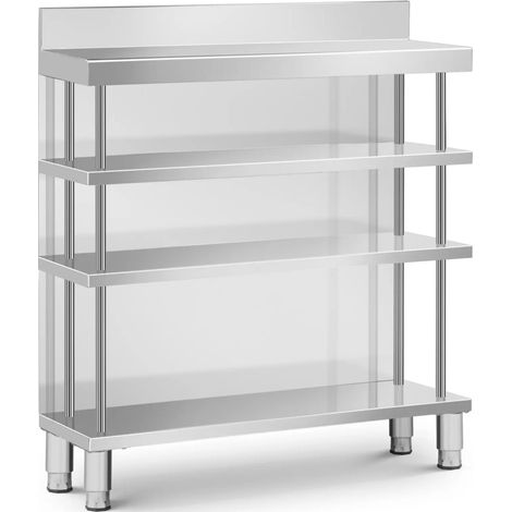 Mesa de trabajo de bar - acero inoxidable - 100 x 30 x 105 cm - Royal Catering (1/4)