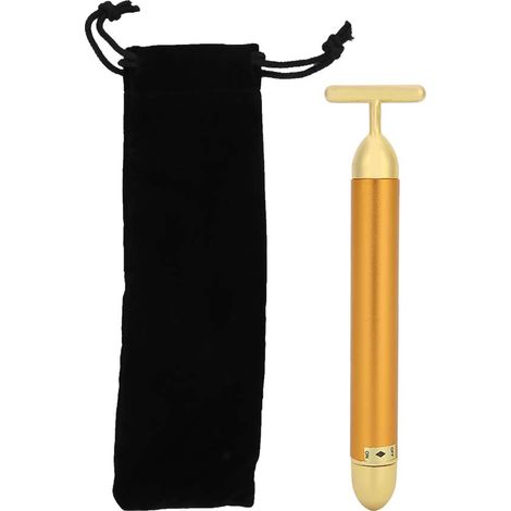 Bâton de Massage Visage 24K Or Électrique, Outil de Lifting et Raffermissement (1/5)