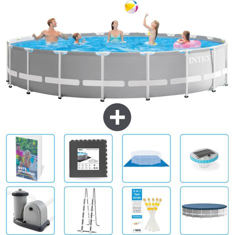 Prism Frame Pool Rund - 610x132 cm - 9-teilig S608