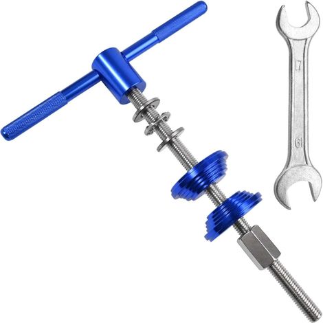 Jeu de direction de vélo Outil de presse en alliage d’aluminium avec clé à fourche double pour jeux de direction de vélo Installation de la cuvette et du boîtier de pédalier (1/5)