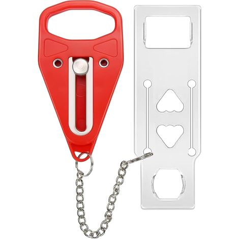 Serrures de porte portables pour les voyages adaptées aux maisons, appartements, hôtels, motels, résidences étudiantes et autres bâtiments publics. (1/3)