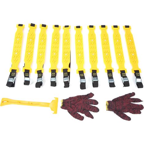 10 Pièces Chian Voiture, Voiture Camion Conduite Pneu de Sécurité pour Extérieur Hiver Neige Boue Antidérapant