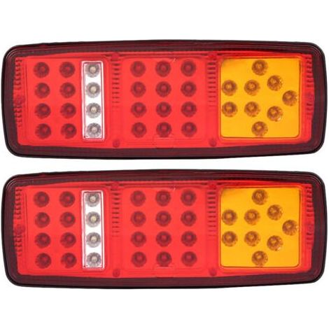 1 Paire de feux LED indicateurs arrière frein recul pour remorque camion camping-car 12V,de dyk. (1/4)
