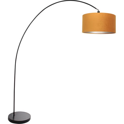Mexlite - lámpara de pie - Solva - negro - metal tejido - lámpara