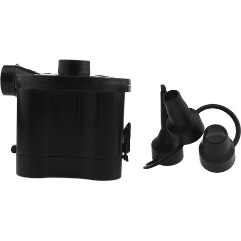 Pompe à air électrique portable, gonfleur à piles avec 3 embouts pour jouets et matelas pneumatiques (1/4)