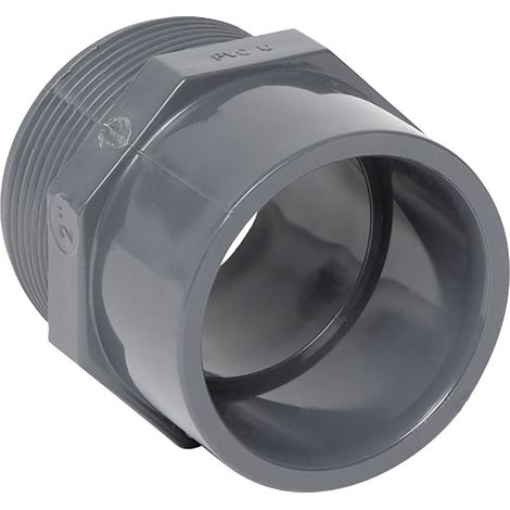Steinbach PVC Übergangsmuffennippel PN 10 D (DI) 50 (40) AG 2 Übergangsmuffennippel (1/2)