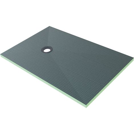 Piatto Doccia da Piastrellare Tagliabile in Estruso Rigida Polistirene Isolamento per Bagno Dimensione 90x140X4 cm Sifone Piletta e Tubo inclusi (1/5)