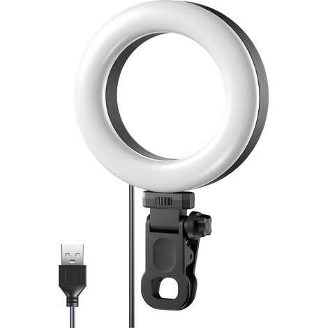 Invullicht - 6 Pulgadas - 48 LED - 600 Lumen - 3 Temperaturas De Color - 10 Niveles De Brillo - Batería Integrada 2000 mAh - Para Teléfono Móvil Y Tablet - 1 Unidad (1/5)