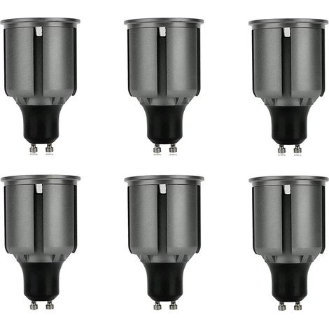 6 Pack GU10 LED Bulbs Long Neck 80mm 9W Energy Saving Equivalent to 80W Halogen Bulbs 720lm 120° Beam Angle (Warm White) [Energy Class A] (1/5)
