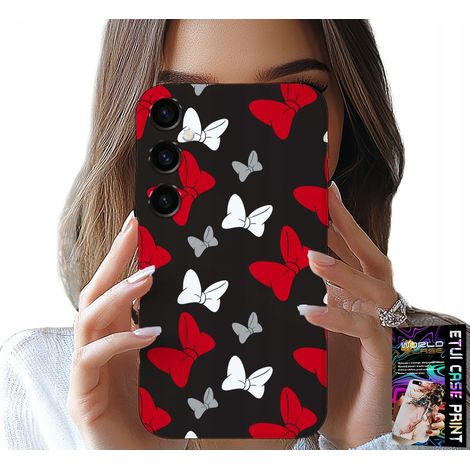 Custodia per Samsung Galaxy S25 - fiocchi rossi e bianchi, topo, motivi (1/5)
