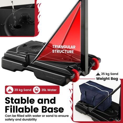 Sac de lestage pour panier de basket en Oxford avec revêtement PVC imperméable et sangles réglables pour jardin et extérieur (1/5)