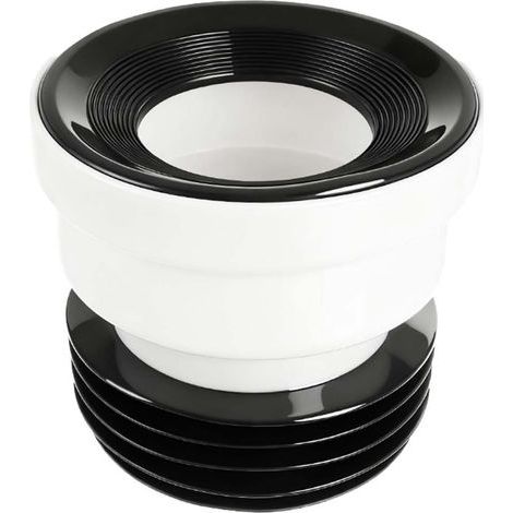 Raccord droit pour cuvette de WC 100 mm/110 mm, joint de raccord de sol rigide pour WC mural (1/5)