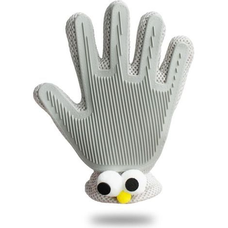 Gant 2 en 1 pour éliminer Les Poils d\'animaux pour Chiens, Gant Outil de Bain et de Massage pour Chiens, Chats, Chevaux et Lapins, 1 Pièce (gris) (1/5)