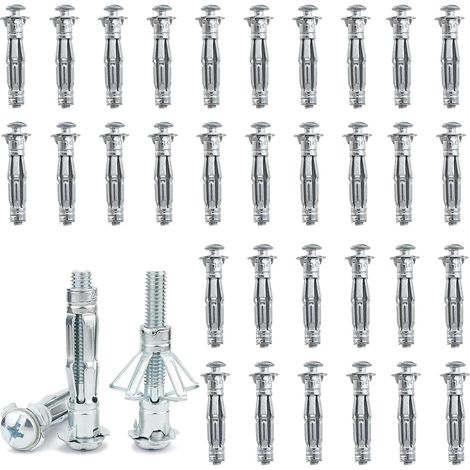 Lot de 50 Chevilles Métalliques à Expansion M6 x 52 mm, Chevilles pour Plâtre (1/5)