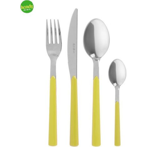 Coltello da tavola fast EME Posateria colore giallo/cromo 22 cm