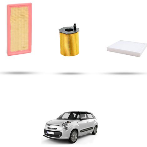 Kit tagliando 3 filtri compatibile con Fiat 500 L 0.9 Twin Air Turbo 77kw dal 2012 (1/5)
