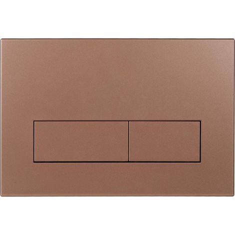 Plaque de Commande WC, Compatible, UP300 et UP320, avec Double Chasse, Équipée d'un Set de Leviers de Chasse et d'un Cadre d'Installation, Dimensions 245 × 164mm.(Bronze) (1/4)