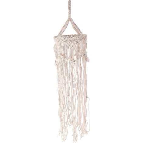 Lustre bohème, décoration murale en macramé tissé à la main, abat-jour mandala, style bohème, tissé à la main. (1/5)