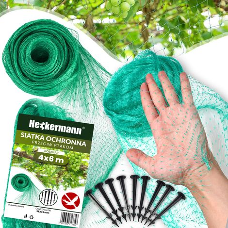 Red de protección contra aves Heckermann 4x6m