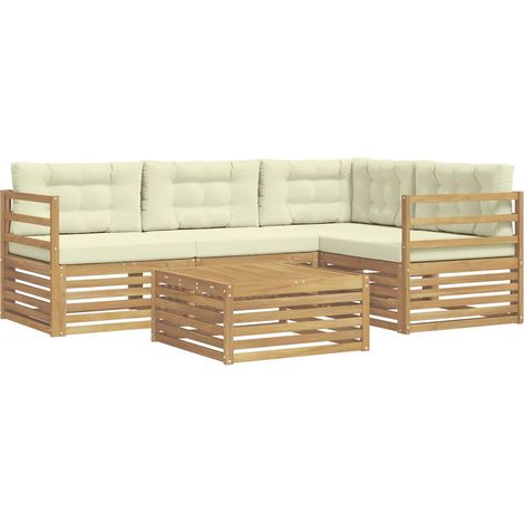 Conjunto de sofás de exterior 5 uds. vidaXL (1/5)