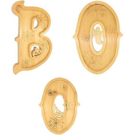 3 Planches à Charcuterie en Bois pour Halloween, Décorations D'Halloween, Plateau de Service pour Table de Cuisine Intérieure et (1/5)