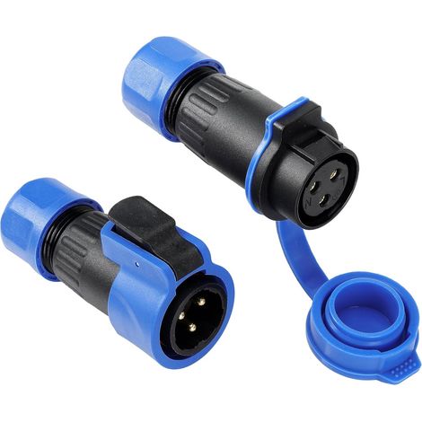 FD20 Connecteur étanche IP68 à 3 broches 25A sans soudure à vis-sertissage à déconnexion rapide pour système de panneau solaire/VR/camion, prise et douille d'alimentation mâle femelle robuste (1/5)