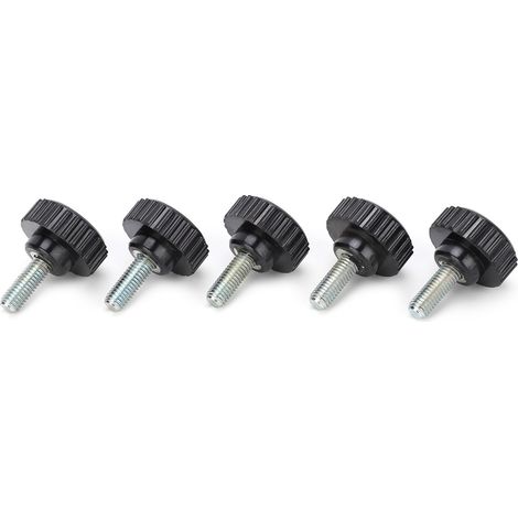 5Pcs Poignée Moletée Vis de Serrage Mâle Filetage M8x32x20 Poignées Manuelles Fixations à Serrage Rapide (1/5)