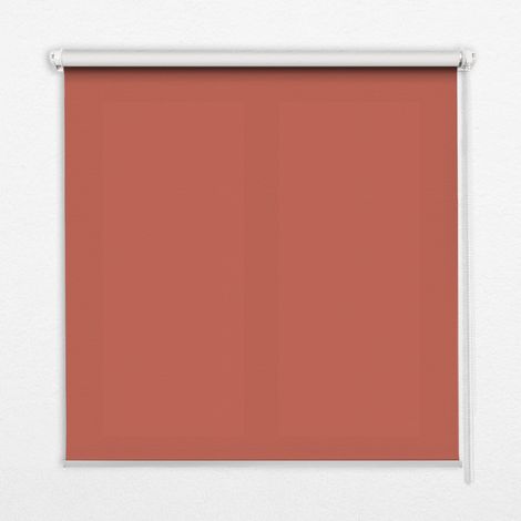 Innenrollo Fensterrollo - Rollo ohne Bohren - Sichtschutzrollo - Lichtdurchlässiges Rollo - Rechteckiges - Rollo - (100 cm x 140 cm) - Rot