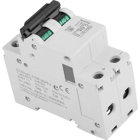 Disjoncteur miniature basse tension CC 2P 250V pour système de panneaux solaires raccordé au réseau (40A)