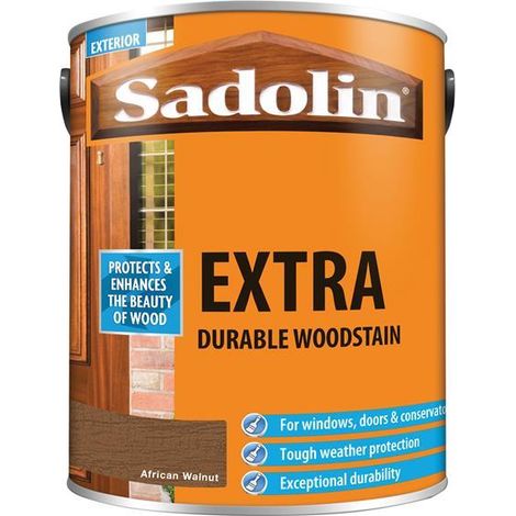 Sadolin Extra Durable Woodstain African Walnut 5 litre SAD5028557