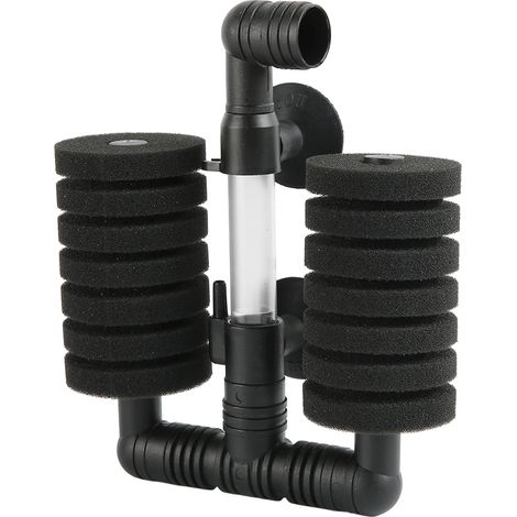 Filtre à air pour aquarium Bio Sponge à double tête, oxygéné, haute densité et poreux, mini filtre à air pour aquarium (1/5)